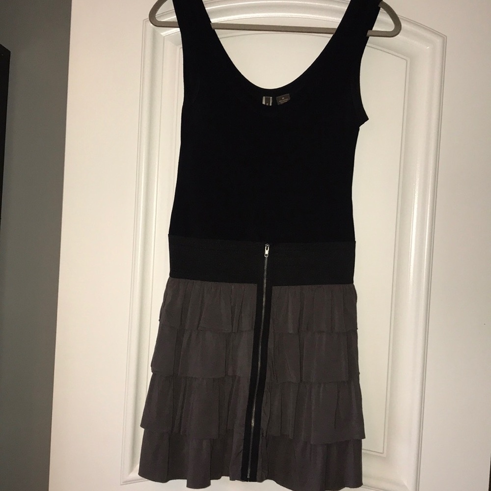 Black and olive colored dress